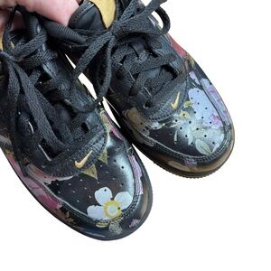 EUC Nike Kids Sneakers Air Force 1 Low ‘07 LXX - Floral Sz 2.5Y